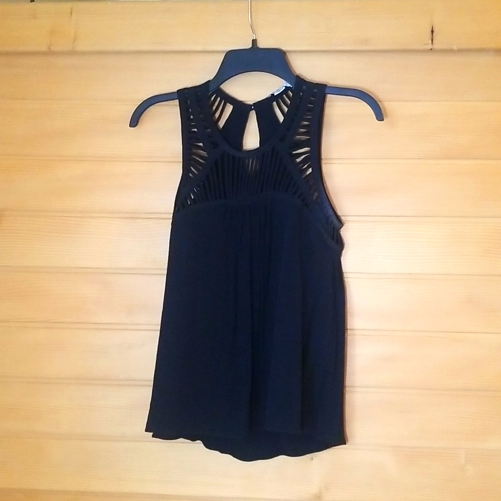Black Cutout Blouse